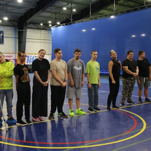 V tělocvičně BOSPOR s žáky ZŠ a SŠ Starý Bohumín